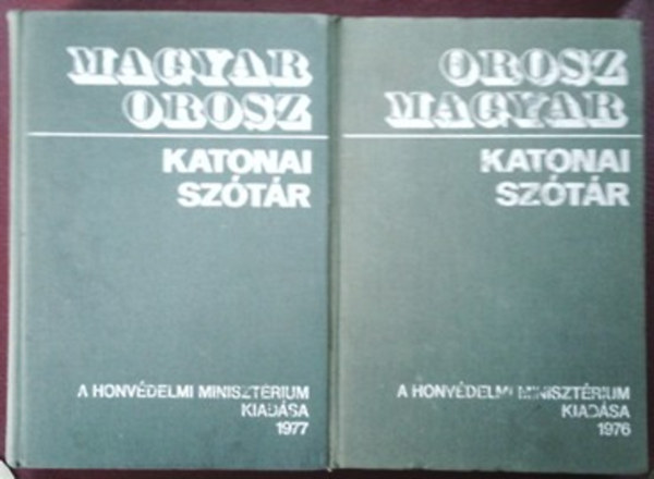 Orosz-Magyar + Magyar-Orosz katonai sz�t�r