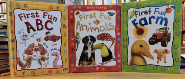 Miles Kelly Publishing - 3 db Miles Kelly First Fun: First Fun ABC + First Fun Animals + First Fun Farm