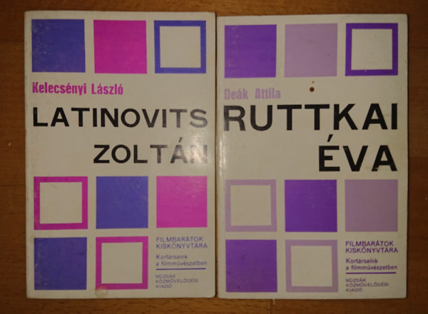 2 kötet a Filmbarátok Kiskönyvtára című sorozatból: Ruttkai Éva, Latinovits Zoltán