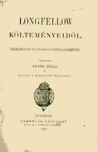 Sz�sz B�la  (Ford.) - Longfellow k�ltem�nyeib�l