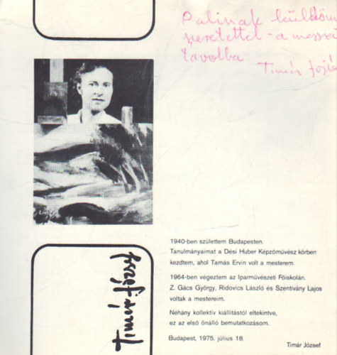 Tim�r J�zsef - Tim�r J�zsef ki�ll�t�si megh�v�ja