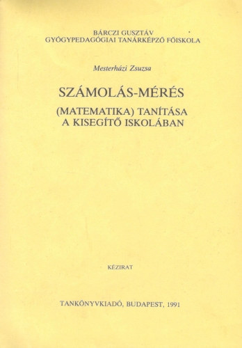 Számolás-mérés - (Matematika) tanítása a kisegítő iskolában