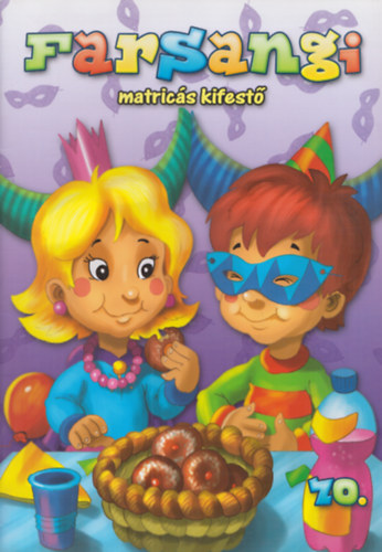 Farsangi matricás kifestő 10.