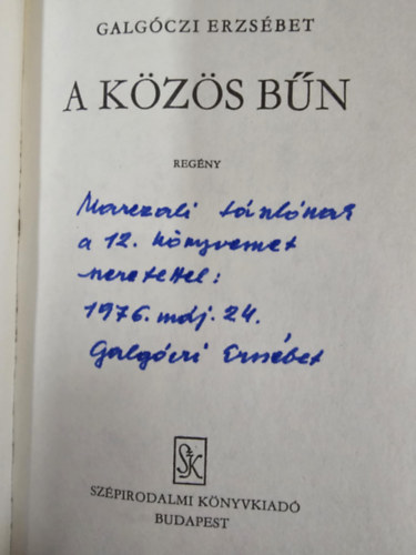 Galg�czi Erzs�bet - A k�z�s b�n (Dedik�lt!)