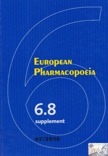 European Pharmacopeia 07/2010 6.8 supplement