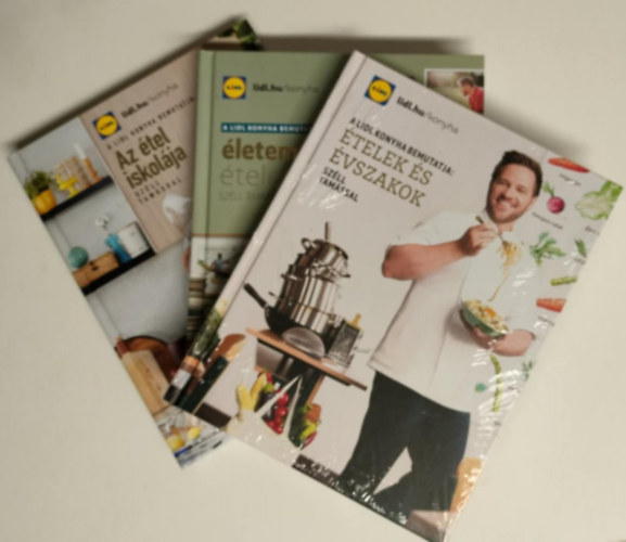 Nincs felt�ntetve - 3db Lidl konyha szak�csk�nyv - Az �tel iskol�ja - �letem �telei - �telek �s �vszakok