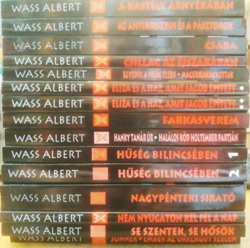Wass Albert - 15 db Wass Albert: A kastély árnyékában; Az Antikrisztus és a pásztorok; Csaba; Csillag az éjszakában; Egyedül a világ ellen/Magukrahagyottak;Eliza és a házamit Jacob épített I-II.