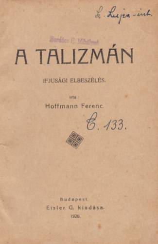 Hoffmann Ferenc - A talizmn