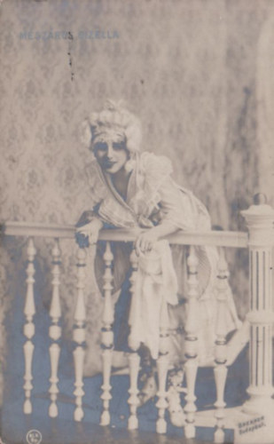 M�sz�ros Gizella (k�peslap az 1900-as �vek elej�r�l)