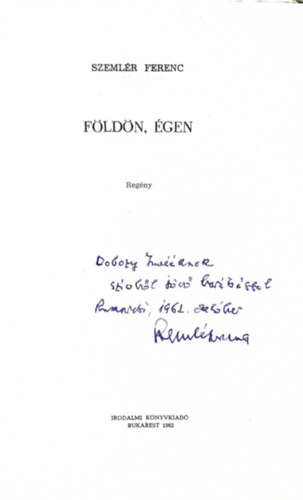 Szemlr Ferenc - Fldn, gen