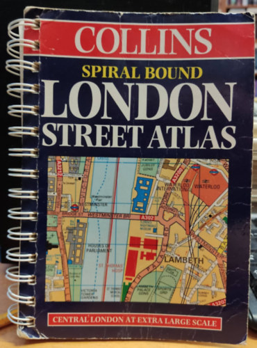 Harper Collins - Collins Spiral Bound London Street Atlas with Central-London at Extra-Large Scale