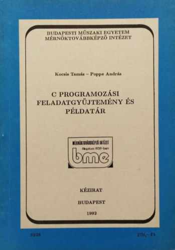 Kocsis Tams - Poppe Andrs - C programozsi feladatgyjtemny s pldatr