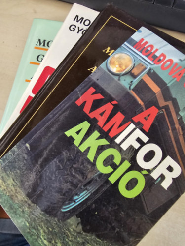 Moldova Gy�rgy - 4db Moldova k�tet: �rny�k az �gen, �gi szek�r, A p�nz szaga, A k�mfor akci�