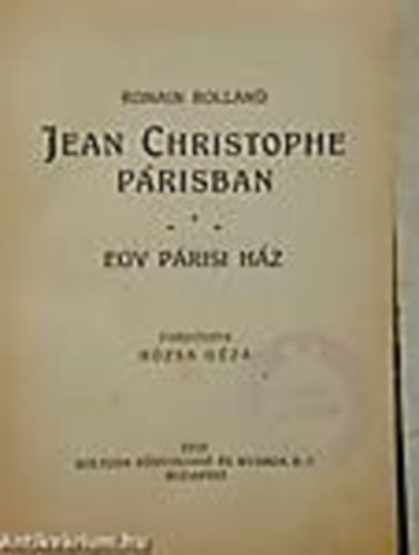 Jean Christophe Prisban - Antoinette, Egy prisi hz