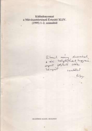 R�zsa Gy�rgy - P�lyak�p. P�ly�mr�l �s a t�rt�neti ikonogr�fi�r�l. K�l�nlenyomat a M�v�szett�rt�neti �rtes�t� XLIV. (1995) 1-2. sz�m�b�l