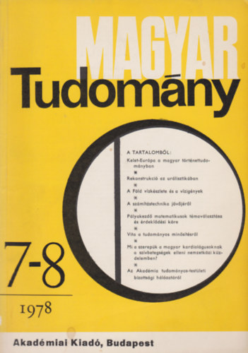 Magyar tudom�ny 7-8 1978