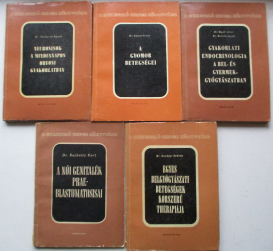 Dr. Pertorini Rezs� - 5 db a Gyakorl� orvos k�nyvt�ra sorozatb�l (N�i genital�k praeblastomatosisai, A gyomor beteg�sgei...