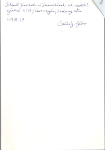 Székely Gábor - Királyok imádása jelenet egy kecskeméti mézeskalácsformán - különlenyomat - dedikált