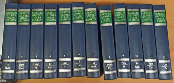 zwlf Bnden - Farbiges grosses Volks Lexikon in zwlf Bnden (Sznes nagy npi lexikon 12 ktetben)
