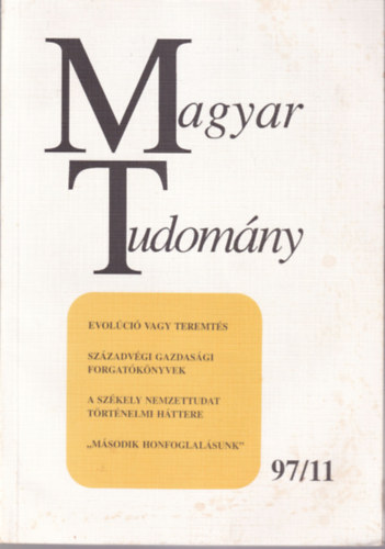 Csat va - 2 db Magyar Tudomny ( 97/11 s 97/12. szmok )