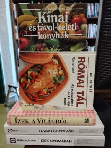 Dr. Oetker Mautner Zsfi-Szll Tams - Gasztronmia knyvcsomag 5 darabos KNYVMENT AJNLAT: Hazai zutazs? zek nyomban, zek a Vilgbl: Egytltelek,Rmai tl , Knai s Tvol- keleti konyhk