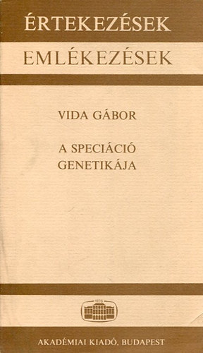 Vida G�bor - A speci�ci� genetik�ja