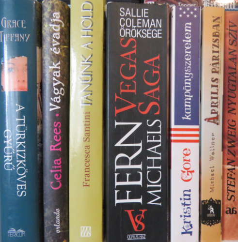 Celia Rees, Francesca Santini, Fern Michaels, Kristin Gore, Michael Wallner, Stefan Zweig Grace Tiffany - 7 db romantikus regny: A trkizkves gyr; Vgyak vadja; Tannk a Hold; Sallie Coleman rksge; Kampnyszerelem; prilis Prizsban; Nyugtalan szv