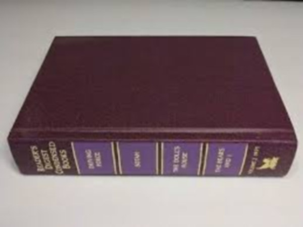 Dick Francis - Naomi Ragen -Evelyn Anthony -Robert Franklin Leslie - DRIVING FORCE, SOTAH, THE DOLLS, The Bears and I by - Reader's Digest Condensed Books
