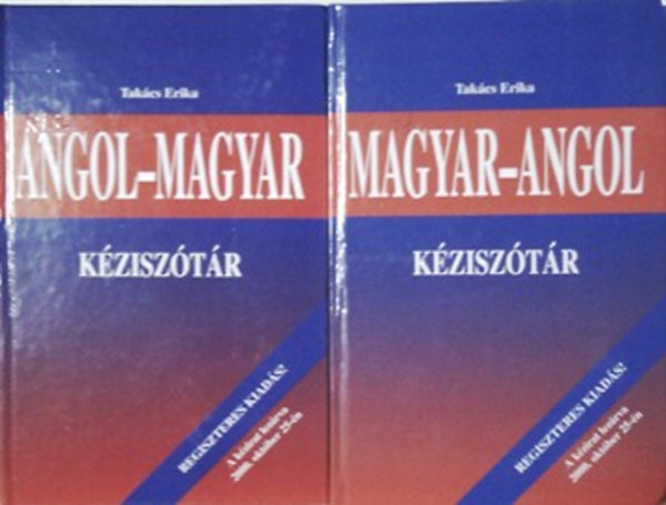 Takcs Erika - Angol-Magyar - Magyar-Angol Kzisztr (Regiszteres kiads)