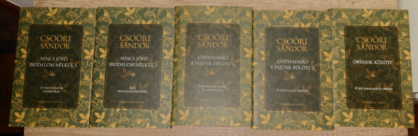 Csoóri Sándor - 5 kötet Csoóri Sándortól: Óriások között, Nincs jövő irodalom nélkül 1-2., A cséphadaró a fejünk fölött 1., A cséphadaró a fejünk fölött 3.