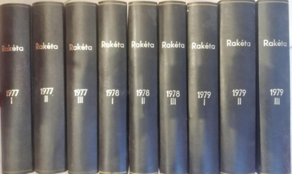 Rakéta regényújság 1977, 1978, 1979 teljes évfolyamok kötve