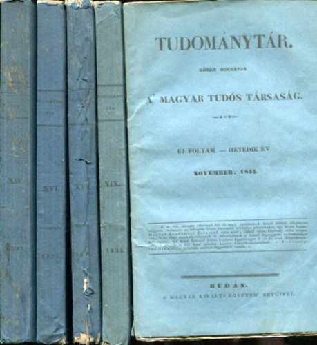 Tbb szerz - 5 db Tudomnytr (Magyar tuds trsasg)