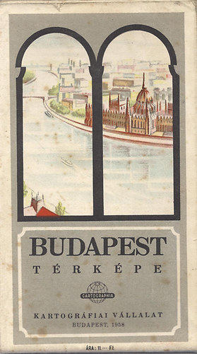 Kartogrfiai Vllalat - Budapest trkpe (1958)