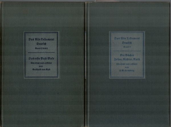 Das Alte Testament Deutsch 2, 9. - szvetsgi komentr. (Mzes I. knyve, Jzsua brk Ruth knyve.)