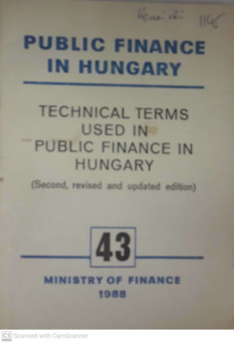 Rvsz Ferenc - Technical Terms Used in Public Finance in Hungary