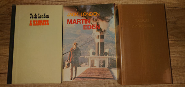 Jack London - 3 k�tet Jack Londont�l: A vaspata, Martin Eden, �szaki Od�sszeia