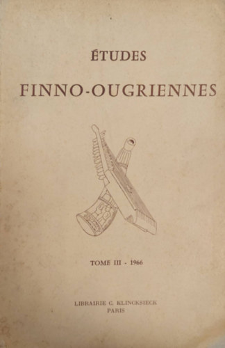 TUDES FINNO OUGRIENNES Tomei I. 1966