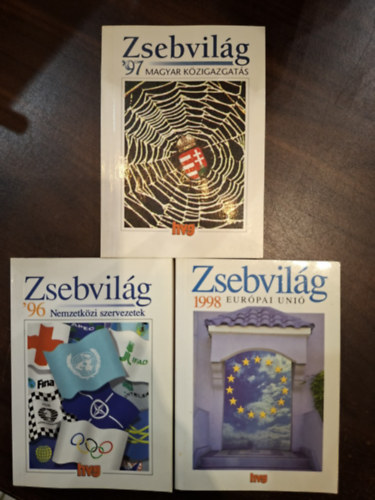 3 db Zsebvil�g: Nemzetk�zi szervezetek, Magyar K�zigazgat�s, Eur�pai Uni�