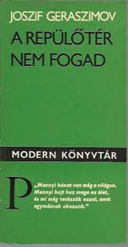 Joszif Geraszimov - A rep�l�t�r nem fogad