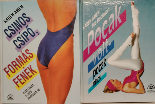Karen Amen; Tee Dobinson - 2 db k�ny- (1)Pocak volt-pocak nincs; (2) Csinos cs�p�, form�s fen�k