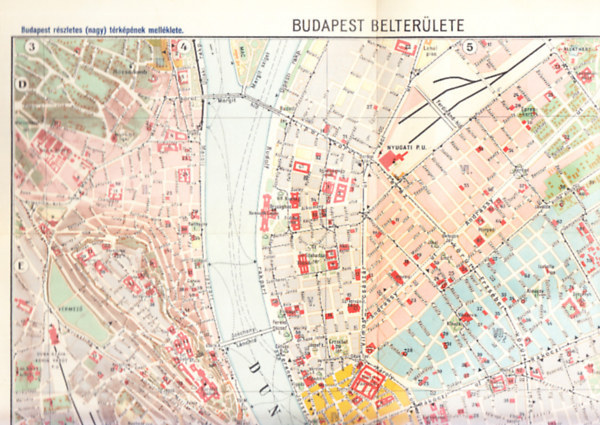 Budapest belterülete térkép (1:15.000)