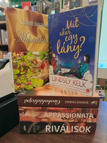 Joanne Harris, Lindsey Kelk, Jilly Cooper Suzanne Brockmann - 5 db-os romantikus regnyek KNYVMENT AJNLAT: Msodik esly, Csokoldcip, Mit akar egy lny, Appassionata, Rivlisok