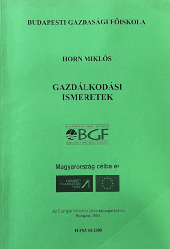 Gazdlkodsi ismeretek