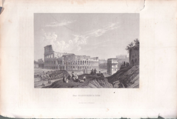 A r�mai Colosseum - eredeti litogr�fia (metszet)