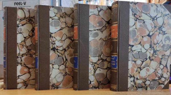 Wieland - 4 db Wieland művei, német nyelvű, gótbetűs: 1 + 4 + 5 + 6 kötetek