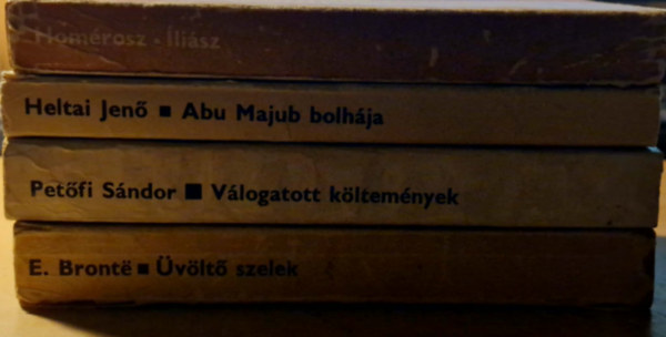 Heltai Jenő, Petőfi Sándor, Emily Bronté Homérosz - 4db OK könyv.