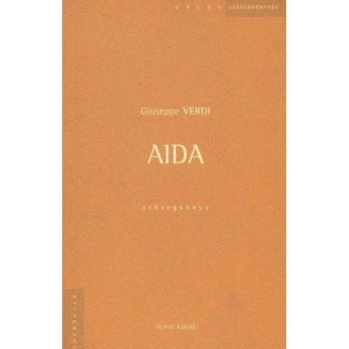 Verdi - Aida - sz�vegk�nyv