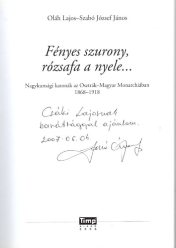 F�nyes szurony, r�zsafa a nyele - dedik�lt