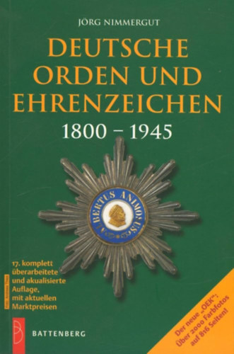 Jrg Nimmergut - Deutsche Orden und Ehrenzeichen 1800-1945