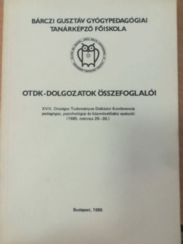 OTDK-dolgozatok sszefoglali